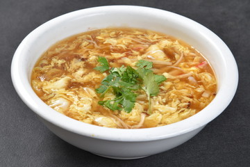 chicken noodle soup with noodles and vegetables