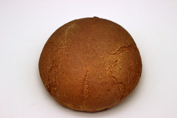 Loaf Of The Rye Bread Isolated Image On A White Background