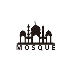 Mosque Logo Template Design Vector, Emblem, Design Concept, Creative Symbol, Icon