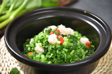 vegetables in a pan