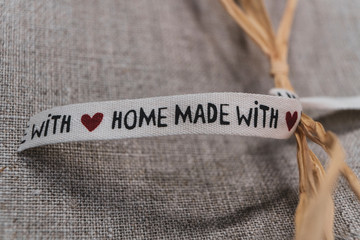 Home made shabby texture ribbon