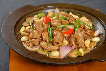 beef stew with mushrooms and vegetables