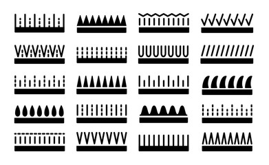 Grass icon vector set. Lawn meadow flat symbols. Natural park & garden signs. Isolated object