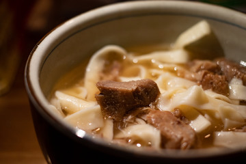 Homemade Okinawa soba