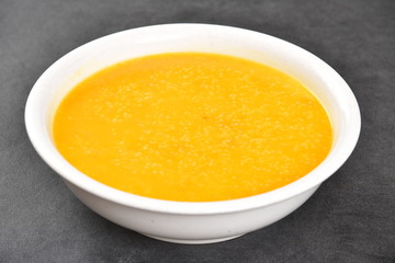 bowl of pumpkin soup
