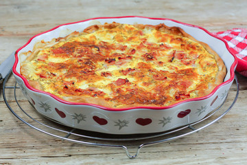 quiche au jambon et fromage