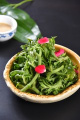 fresh salad in a bowl