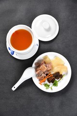 soup with meat and vegetables