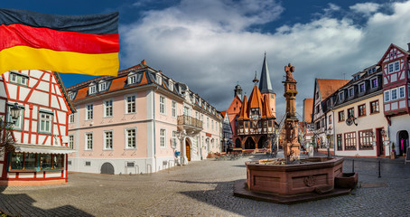 Rathaus von Michelstadt Deutschland