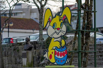 Easter decoration in the streets of  Portugal