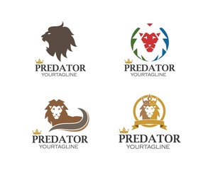 lion logo vector illustration