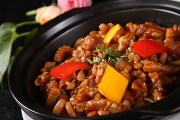meat with vegetables