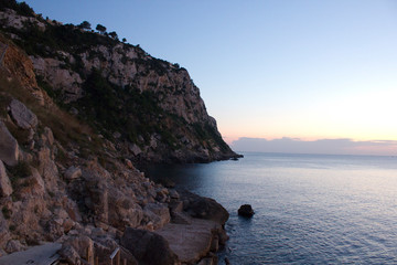 Atardecer con mezcla de tonos