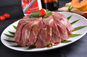 steak with vegetables