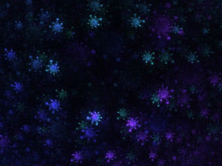 Blue multicolor fractal texture background