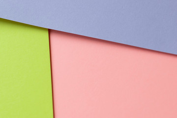 colored paper as fashion texture background in three color tone