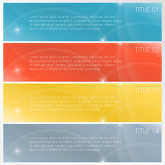 Modern Corporate Design Banners - vector set
