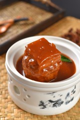 chocolate with sauce