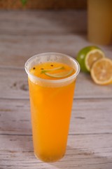 glass of orange juice