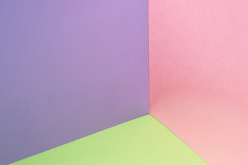 colored paper as fashion texture background in pastel color tone with shadow