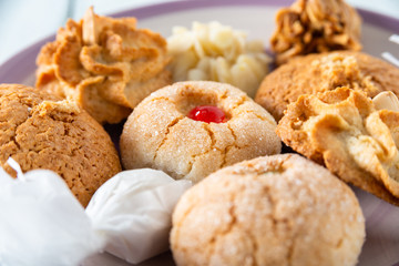 Assortimento di biscotti italiani 