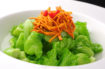 fresh salad on a plate