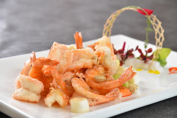 shrimps on plate