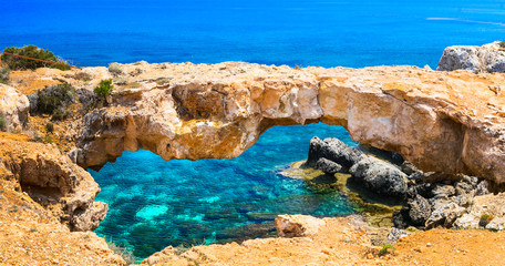 Cyprus island - amazing rocky bridge famous as 