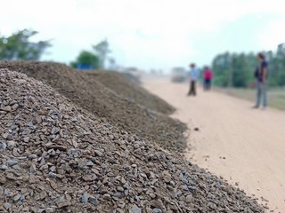 road construction stone