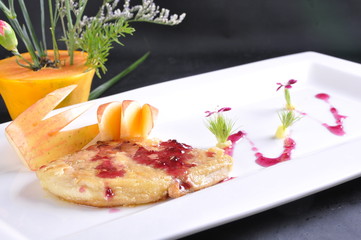 breakfast with eggs and bacon