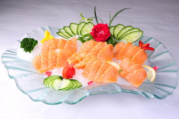 salmon on a plate