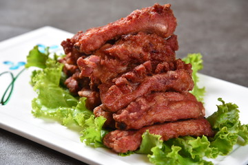 steak with vegetables