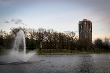 fountain in park