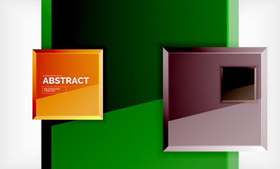 Square geometric background