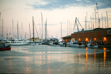Puerto deportivo.
