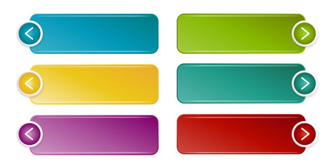 Empty web button set.