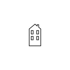 line icon representing house Vector Illustration. House and home simple symbol
