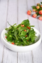 fresh salad in a bowl