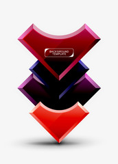 Geometric shapes abstract background