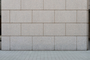 street wall background ,Industrial background, empty grunge urban street with warehouse brick wall