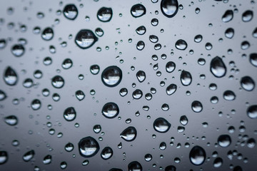 Rain drops on window