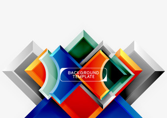Geometric shapes abstract background