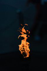 a frightful live flame