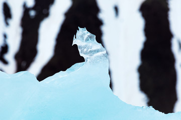 Abstractic ice figures.