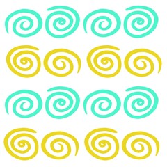 Abstract graphic ornament on white background. Digital art. Background for use in design