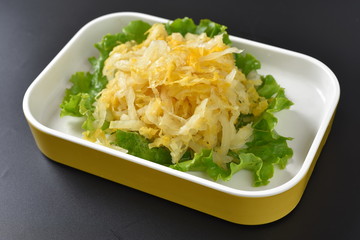 pasta with pesto sauce