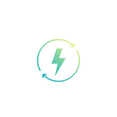 recharging vector icon