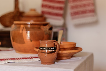 Romanian clay pottery
