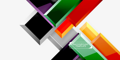 Glossy arrows geometric background