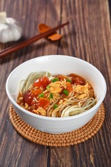 noodles with beef and vegetables